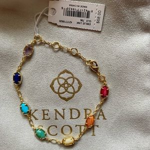 NWT Kendra Scott Emilie rainbow bracelet